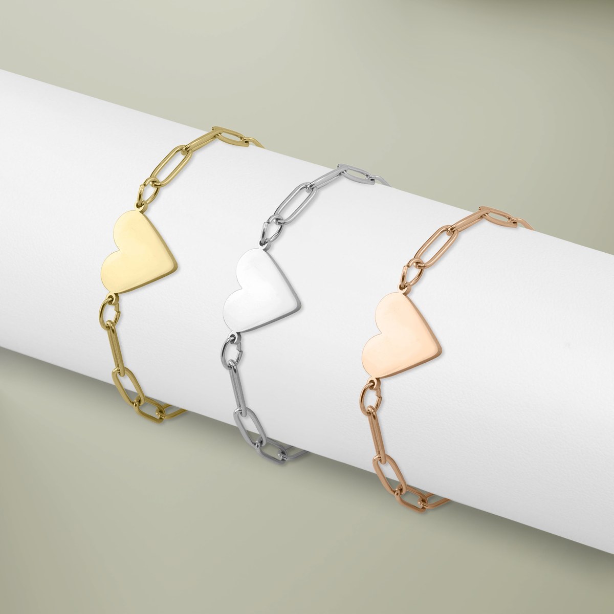 Paperclip Heart Bracelet