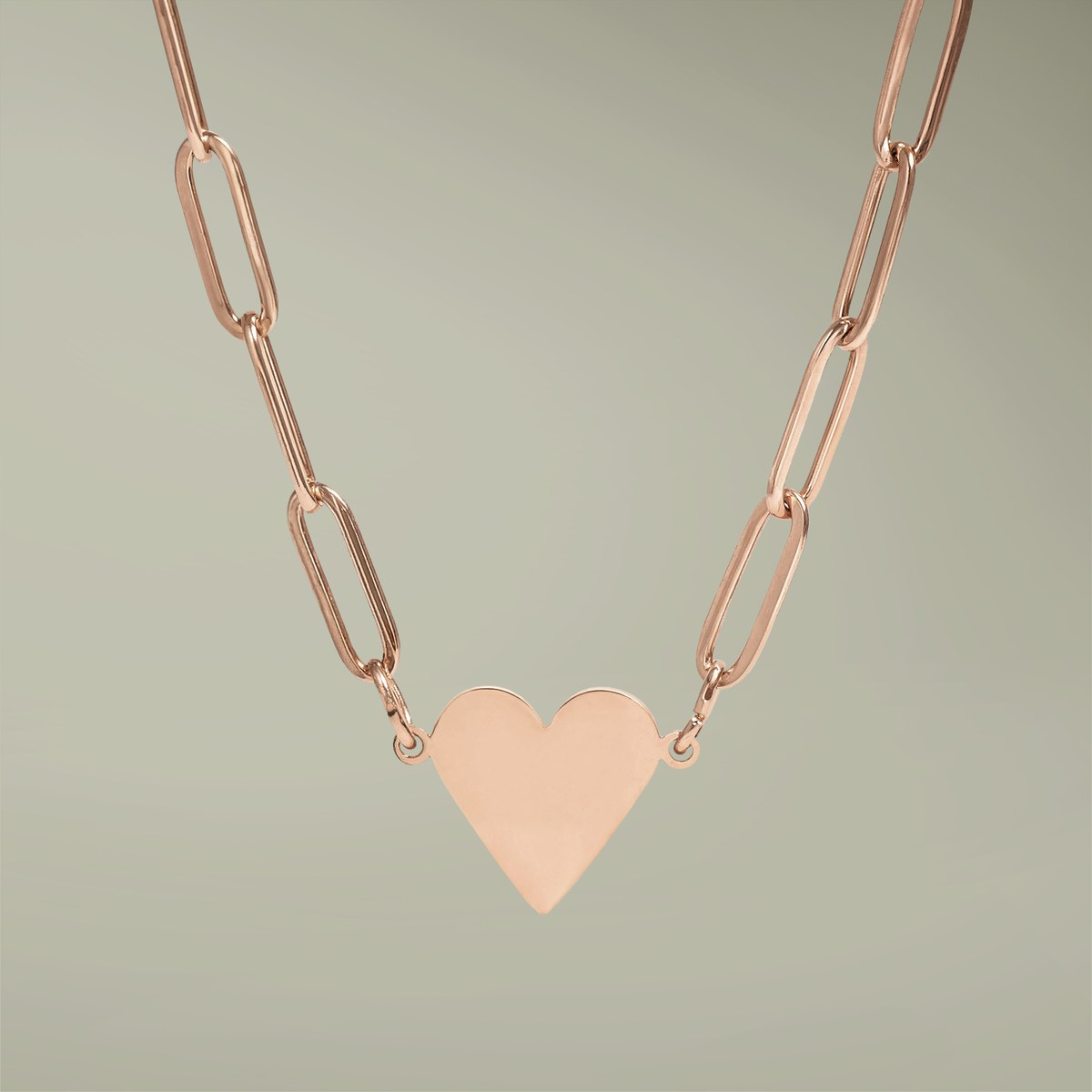 Paperclip Heart Necklace